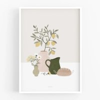 MICUSH | POTTERY AND FLOWERS - FESTIVE TABLE (AP156) | アートプリント/ポスター (30x40cm) 北欧 インテリア おしゃれの商品画像