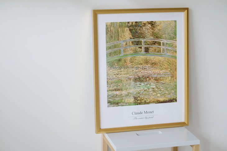 CLAUDE MONET (クロード・モネ) | The Water Lily Pond L | アートプリント/アートポスター フレーム付き 名画  北欧 印象派 フランス