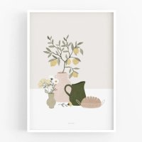 MICUSH | POTTERY AND FLOWERS - FESTIVE TABLE (AP156) | アートプリント/ポスター (50x70cm) 送料無料 北欧の商品画像