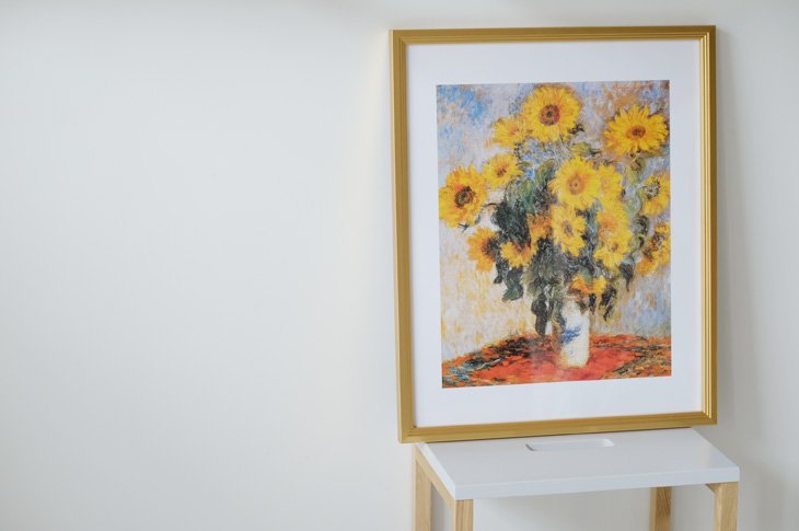 Claude Monet クロード モネ ひまわり Tournesols L アートプリント アートポスター フレーム付き 名画 北欧 印象派 フランス