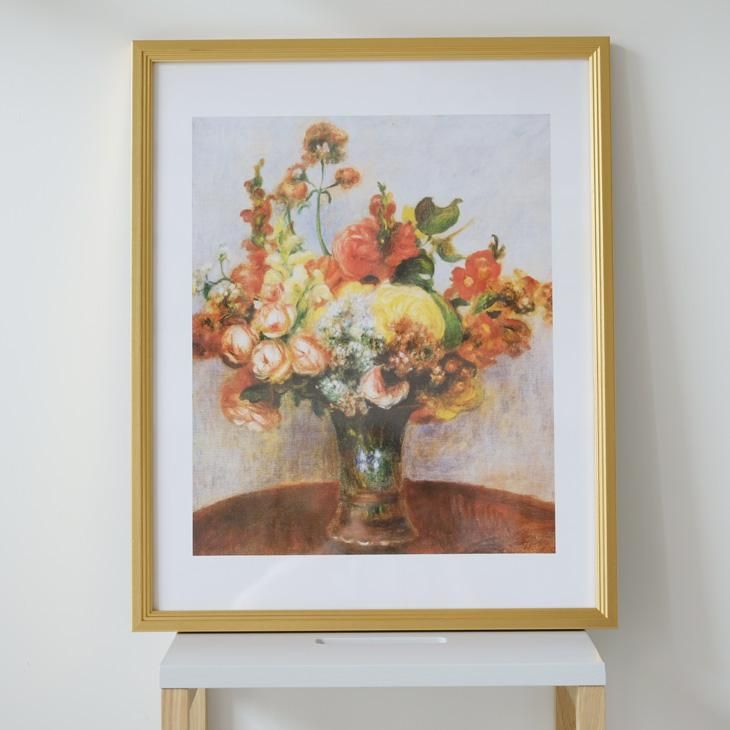 ルノワール 花瓶の中の花 複製画 - 絵画