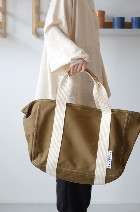 MAISON CANVVAS (メゾンキャンバス) | CANVAS Tote L (olive) | 送料