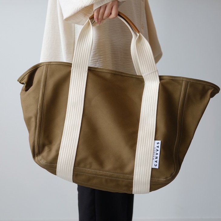 MAISON CANVVAS (メゾンキャンバス) | CANVAS Tote L (olive) | 送料無料 バッグ ハンドバッグ レザー 鞄