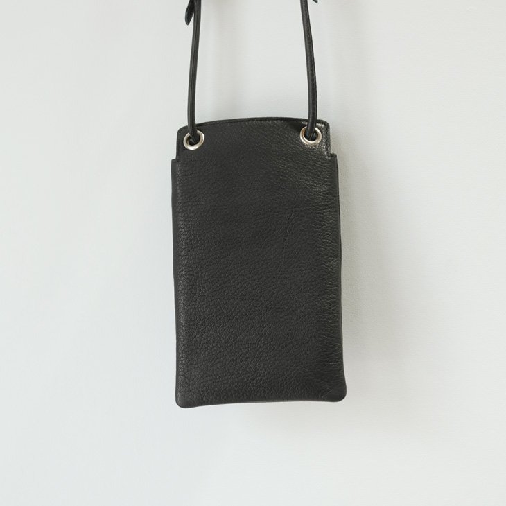 POMTATA (ポンタタ) | MEL | WALLET SHOULDER (black) | ショルダー レザー