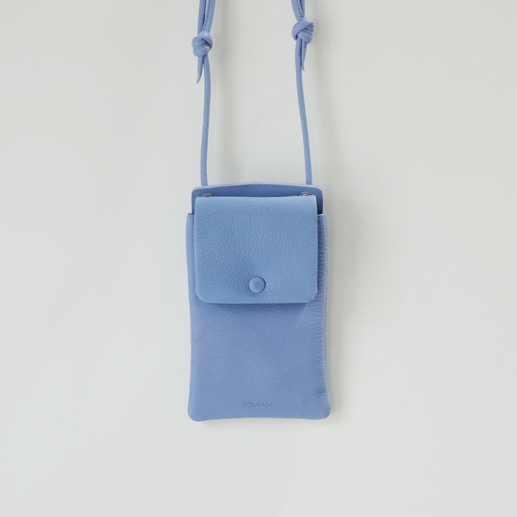 POMTATA (ポンタタ) | MEL | WALLET SHOULDER (blue) | ショルダー レザー