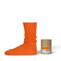 decka -quality socks- | Cased Heavyweight Plain Socks -4th Collection- (neon orange) | å ǥ ξʲ