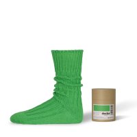 decka -quality socks- | Cased Heavyweight Plain Socks -4th Collection- (neon green) | å ǥ ξʲ