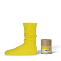 decka -quality socks- | Cased Heavyweight Plain Socks -4th Collection- (neon yellow) | å ǥ ξʲ