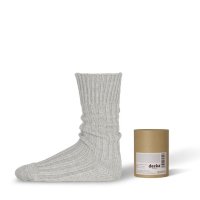 decka -quality socks- | Cased Heavyweight Plain Socks -4th Collection- (neon gray) | å ǥ ξʲ