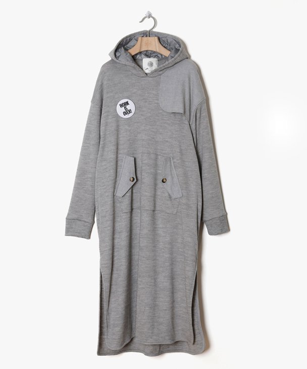 bedsidedrama (ベッドサイドドラマ) | Trench parka one-piece (gray