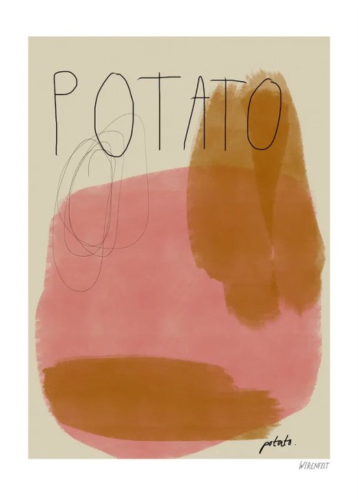 THE POSTER CLUB x Lisa Wirenfelt | Potato Potato | 30x40cm アート