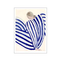 THE POSTER CLUB x  Sofia Lind | Blue Stripe At Concorde | 30x40cm ȥץ/ȥݥ ̲ ǥޡξʲ