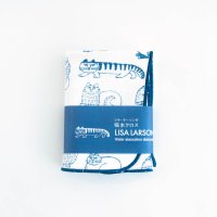 LISA LARSON (リサ・ラーソン) | 吸水クロス (スケッチねこたち・白xネイビー) 北欧 雑貨 リサラーソン キッチン雑貨 ふきんの商品画像