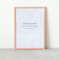 POSTER & FRAME | SOLID WOOD FRAME (rose pink) | A3 ポスターフレーム 送料無料 額縁 木製 ローズピンクの商品画像