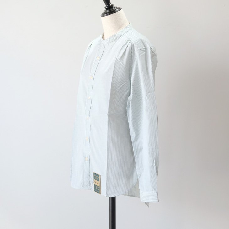 ASEEDONCLOUD | Handwerker HW collarless shirt (stripe/green) size