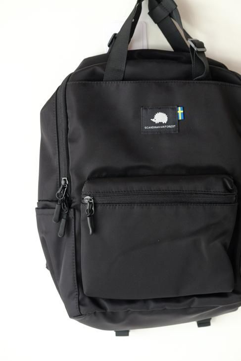 ハンドメイド トートバッグリュック forest tile キャンバス スクエア型 ビッグ トートバッグ / 大容量（トート