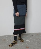 TRICOTE (トリコテ) | マルチリブスカート | 送料無料 ボトムス スカート ニットスカート お洒落 個性的の商品画像