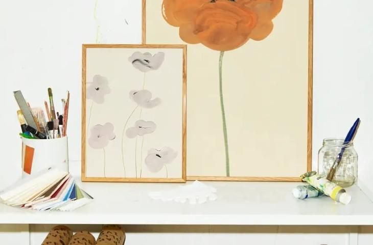 定率割引 往復 | COLLECTIVE PAPER ORANGE アート | HEGARDT) (AMELIE VALLMO 額縁