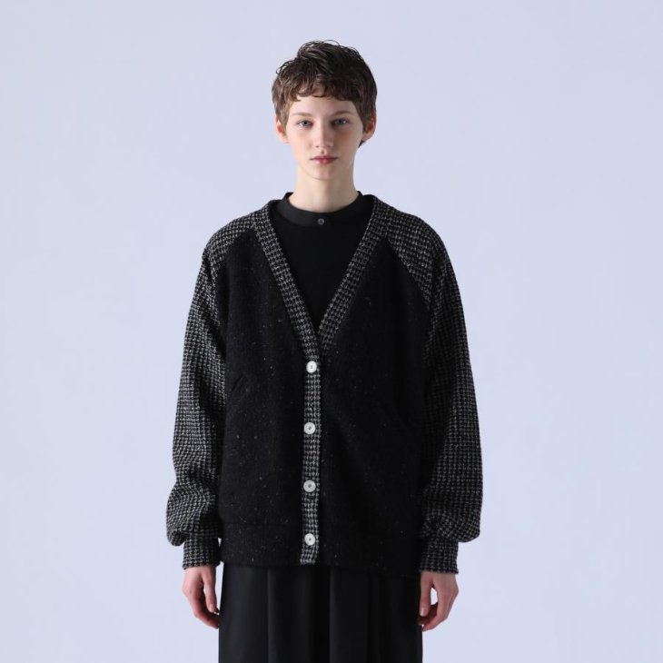 KELEN (ケレン) | MIX KNIT DESIGN CARDIGAN 