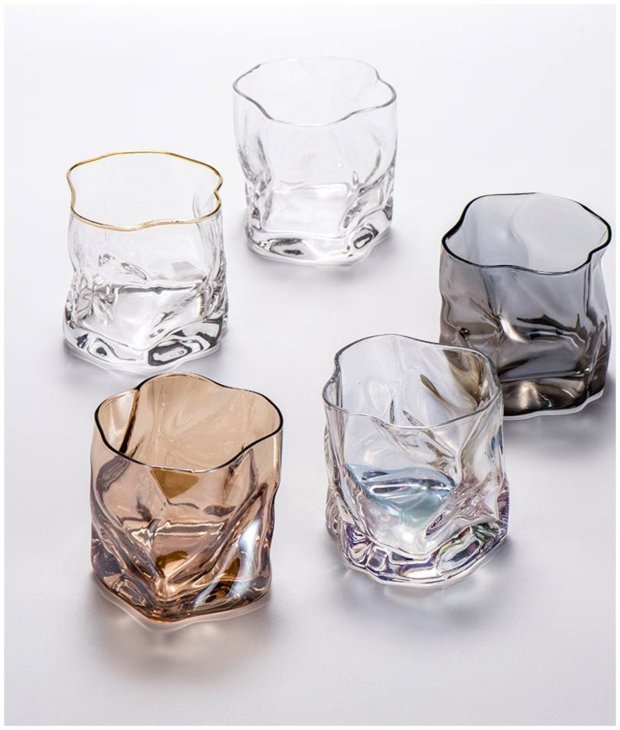 FOOKYOU | Whisky Glass Cocktail Glass (rainbow) | ウィスキーグラス カクテルグラス ミニマル おしゃれ
