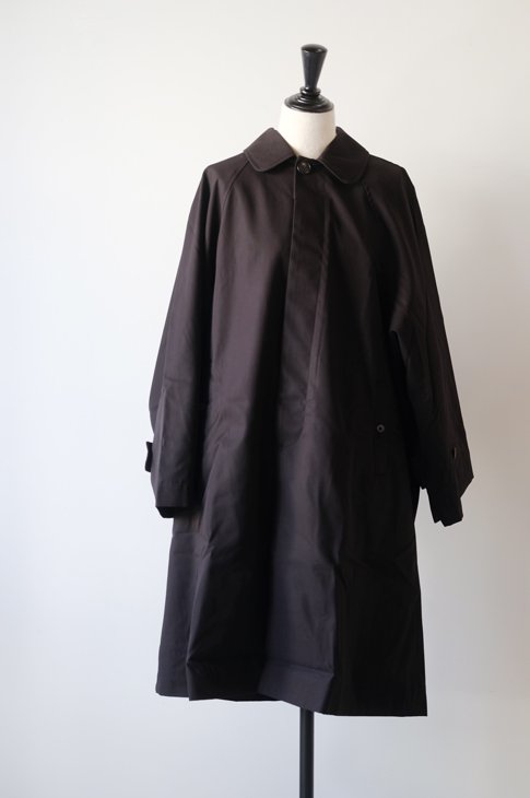 the last flower of the afternoon | 夜のほとり wide balmacaan coat