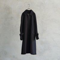 the last flower of the afternoon | 夜のほとり wide balmacaan coat (black) | アウター コート お洒落の商品画像