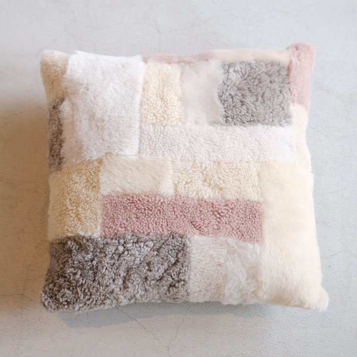 STAMP AND DIARY × Owen Barry | SQUARE PATCH CUSHION 45x45cm