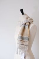 STAMP AND DIARY HOMESTORE × wallace sewell | stamps lambswool scart (natural) | マフラー お洒落の商品画像