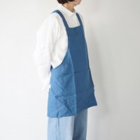 not PERFECT LINEN | SHORT SQUARE CROSS LINEN APRON (indigo) | ץ ͥ  ʥ ȥ˥ ̲ 첤ξʲ