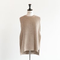 SALE 20%աHEAVENLY (إ֥꡼) | Cotton Linen Mix Knit Vest (beige) | ٥ ȥåץ ޯ ξʲ