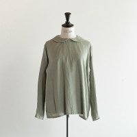 HEAVENLY (ヘブンリー) | Linen Roundcollar Pullover (green) | 送料無料   トップス シンプル の商品画像