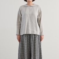 HEAVENLY (ヘブンリー) | Linen Roundcollar Pullover (light gray) | 送料無料   トップス シンプル の商品画像