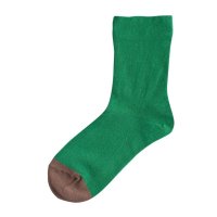Homie (ۥߡ) | Cotton Bicolor socks (green) |  å İ ޯξʲ