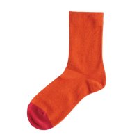 Homie (ۥߡ) | Cotton Bicolor socks (orange) |  å İ ޯξʲ