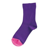 Homie (ۥߡ) | Cotton Bicolor socks (purple) |  å İ ޯξʲ
