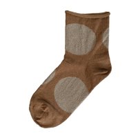 Homie (ۥߡ) | Big Dot Short Socks (brown) |  å İ ޯξʲ