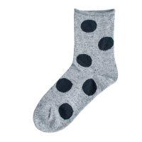 Homie (ۥߡ) | Cotton Linen Dot Socks (Heather charcoal) |  å İ ޯξʲ