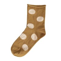 Homie (ۥߡ) | Cotton Linen Dot Socks (yellow) |  å İ ޯξʲ