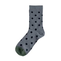 Homie (ۥߡ) | Cotton Dot Bicolor Socks (charcoal) |  å İ ޯξʲ