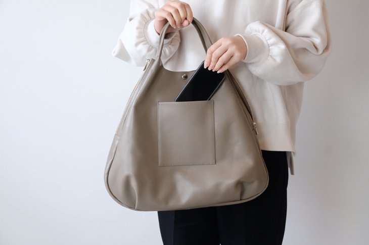 blancle (ブランクレ) | TRILL TRIANGLE TOTE (taupe) | 送料無料 トートバッグ 鞄