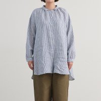 SALE 20%աHEAVENLY (إ֥꡼) | Linen Stripe Shirt Tunic (blue) | ȥåץ  ֥饦 ޯ ȥ饤 Ф ξʲ