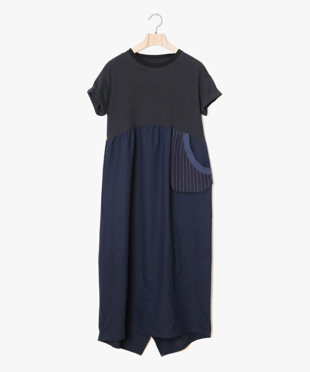 STOF (ストフ) | Russell mix onepiece (black) size S | 送料無料