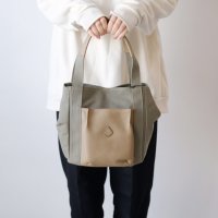CLEDRAN (クレドラン) | BOHE POCKET TOTE (olive×mocha) | 送料無料 トートバッグ  鞄の商品画像