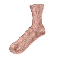 Homie (ۥߡ) | Linen Short Socks (pink) | å ץ ޯξʲ