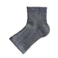 Homie (ۥߡ) | Cotton Pile Sandal Socks (Heather charcoal) | å ץ ޯξʲ