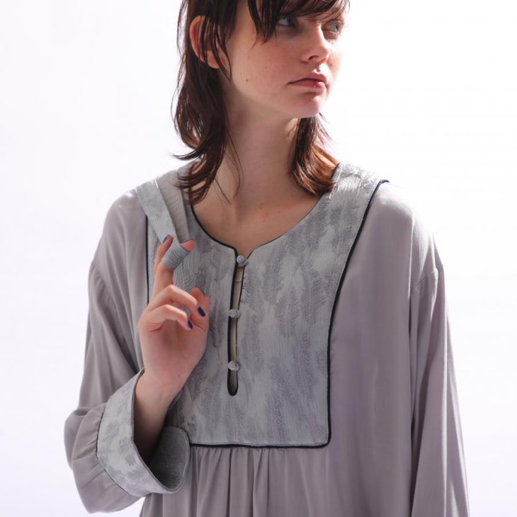 KELEN (ケレン) | JACQUARD COMBI DRESS 