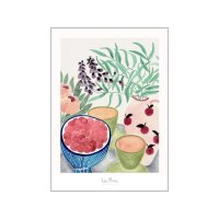 La Poire | Still Life with Tea and Grapes | A5 アートプリント/アートポスター 北欧 デンマーク メール便送料無料の商品画像