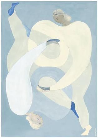 THE POSTER CLUB x Sofia Lind | Hold You - Blue | 30x40cm