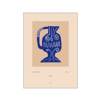Renske Herder | Ceramic Pitcher in blue | A4 アートプリント/アートポスター 北欧 デンマーク メール便送料無料の商品画像