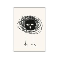 PSTR Studio | Silvia - Little black bird | A5 アートプリント/アートポスター 北欧 デンマーク メール便送料無料の商品画像